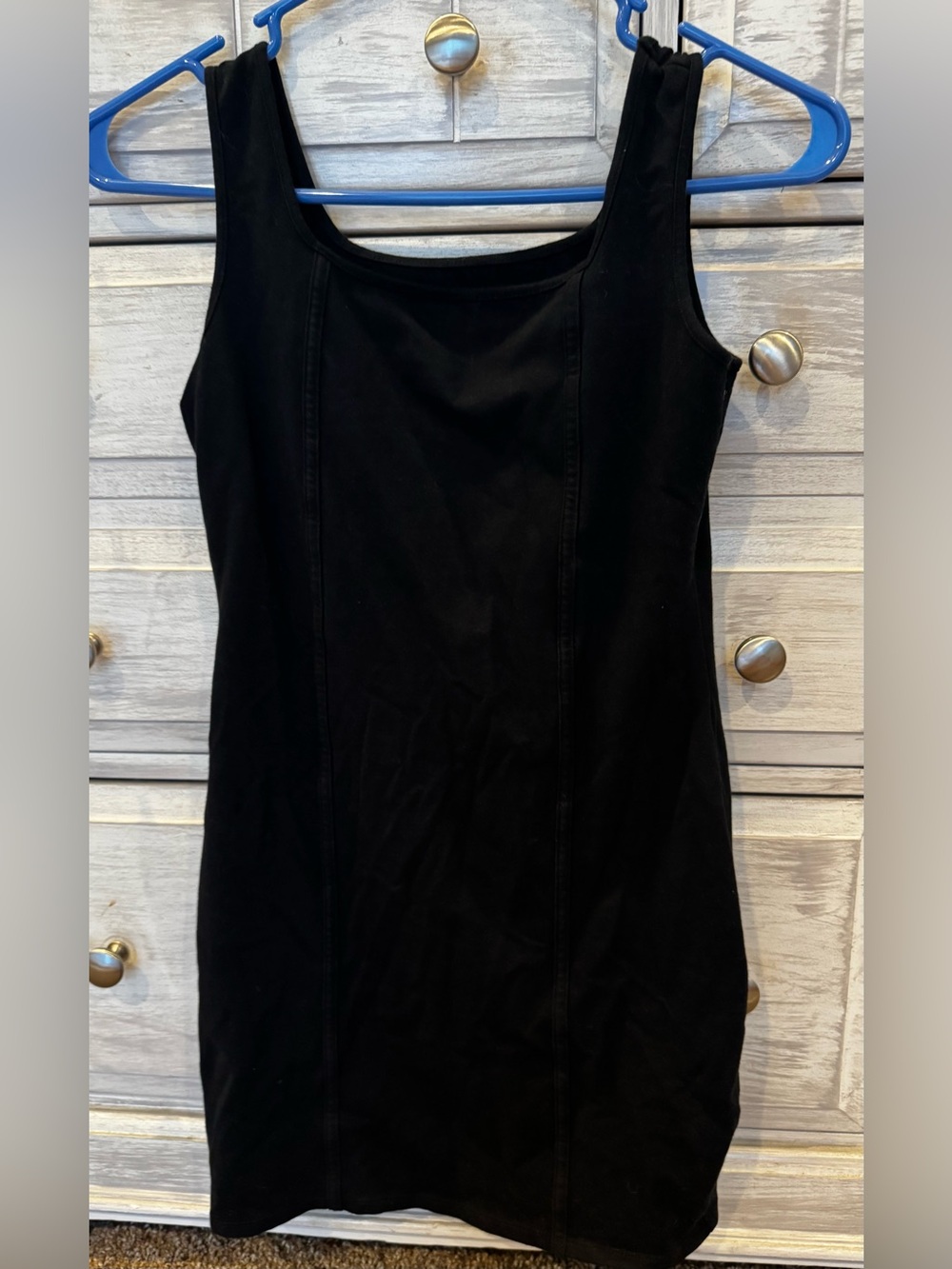 wild fable Black Fitted Mini Tank Dress